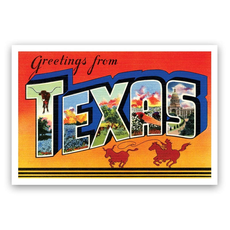 Postcard Fair TEXAS postcard set of 20 postcards. TX post card variety pack containing 20 different post cards. Made in USA. - Image 3